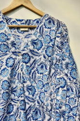 Whispering Petals Flair Shirt Dress